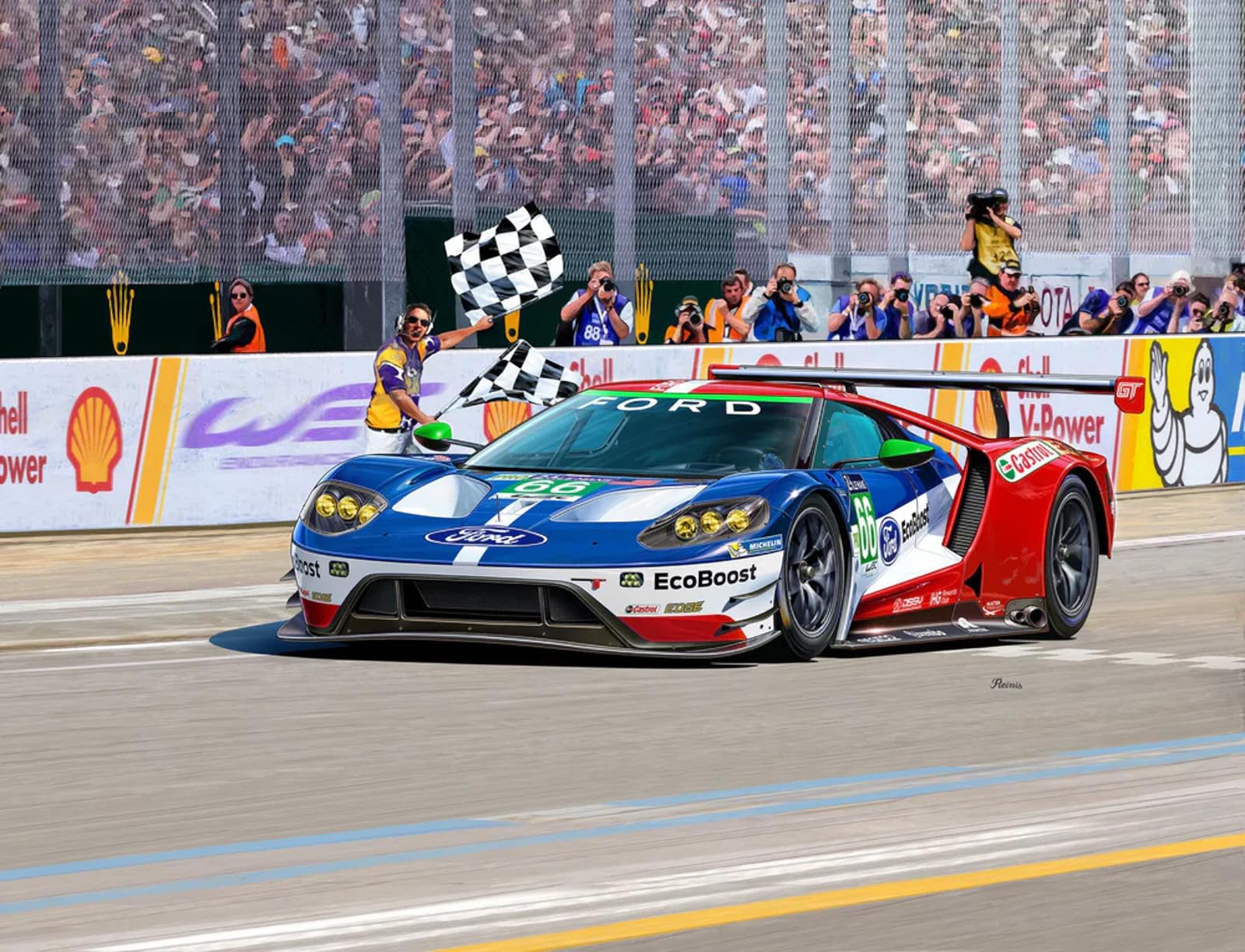 Revell Maquette de Voiture Ford GT - Le Mans - échelle 1/24-88 pièces
