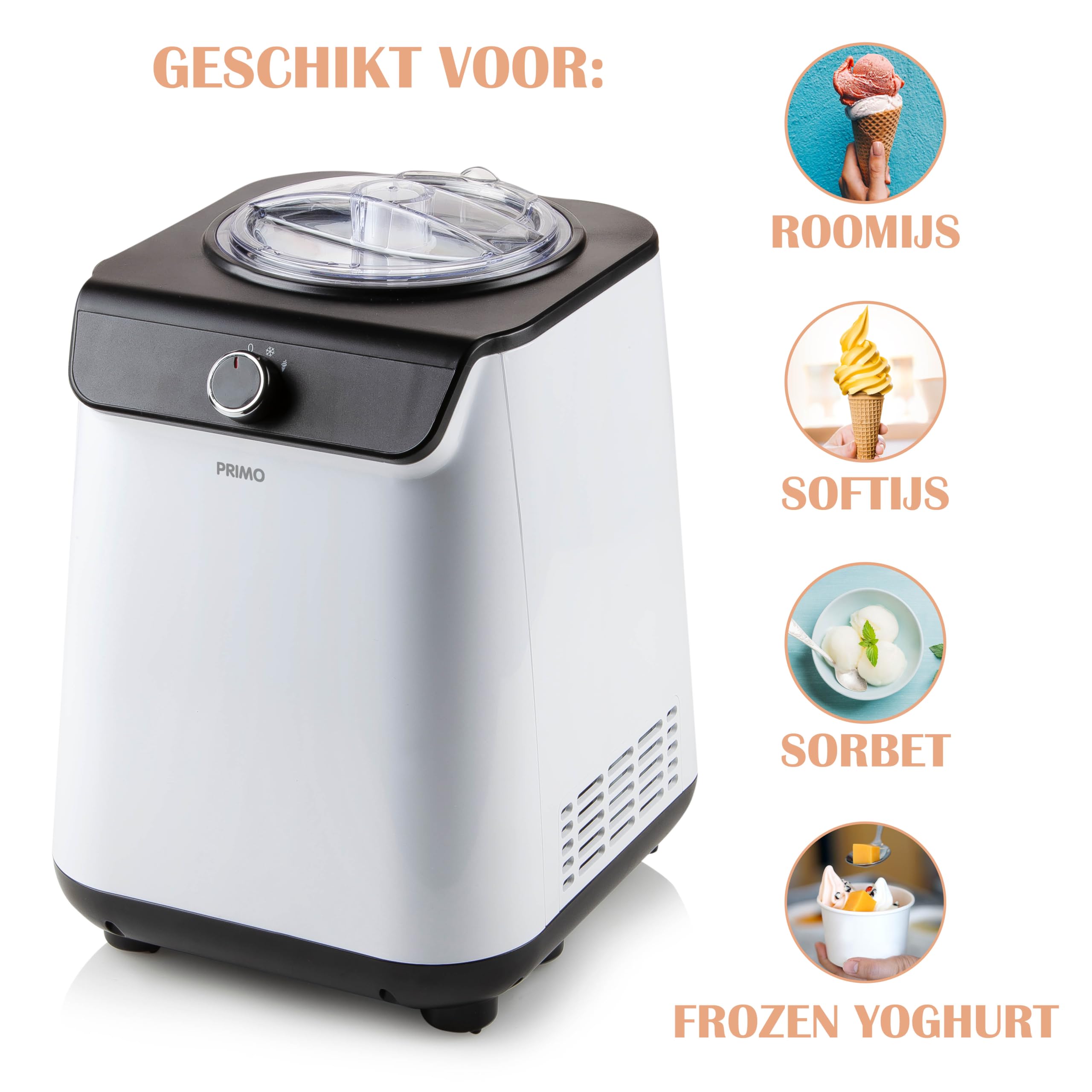 PRIMO PR401IM IJsmachine - IJsmaker - Zelf Vriezend - Met