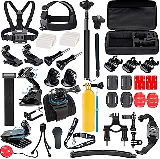 Suptig Accessories Kit Compatible For Gopro Hero 10 Hero 9 Hero 8 Hero 7/6/5/4/3/3+/2/1/Session And AKASO Dragon Campark Yi Xiaomi Action Camera Accessories
