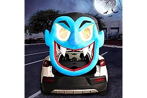 Trunk or Treat Decorations for SUV with Inflatable Vampire
