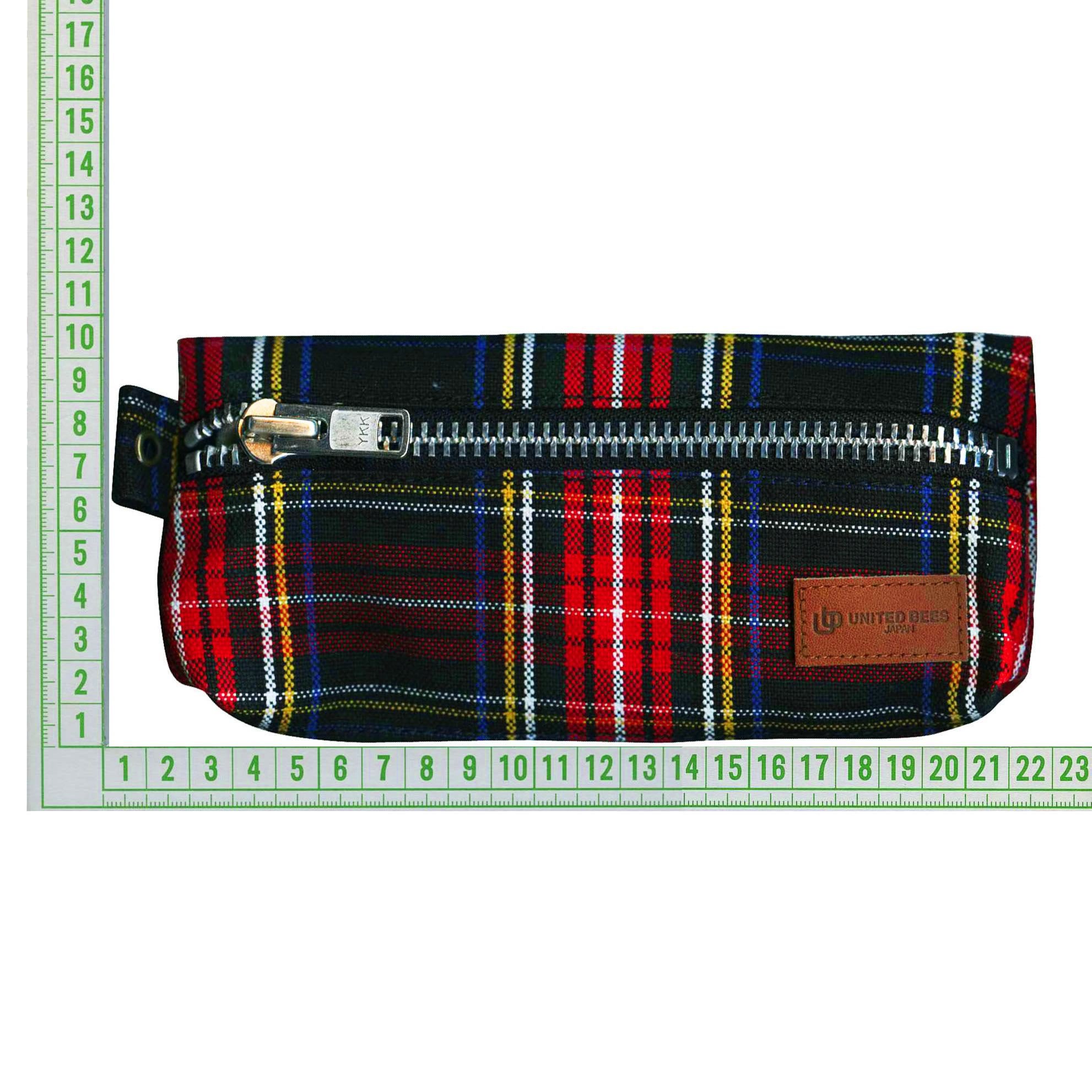 Amazon | UNITED BEES タータンチェック スプリットペンケース