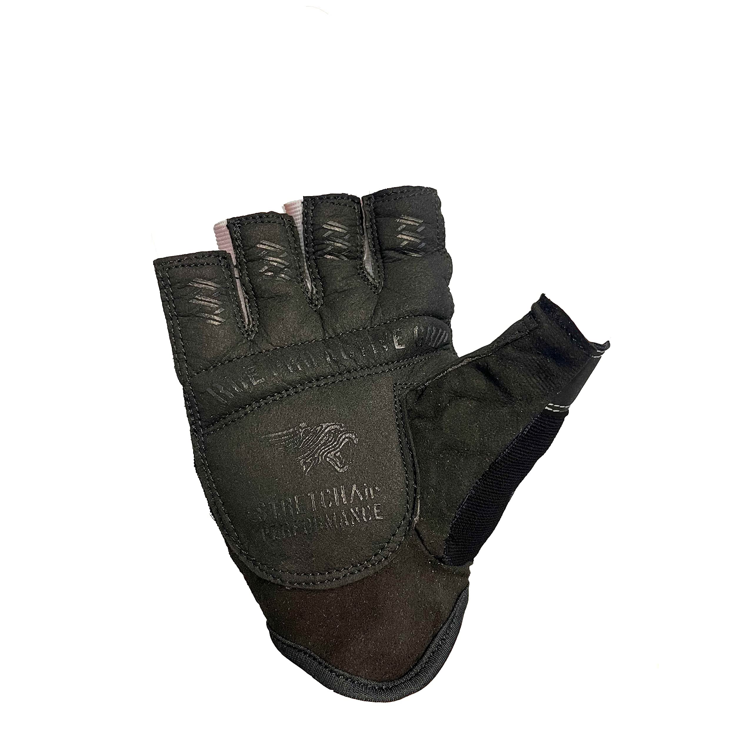 Steel Sweat Workout Gloves - Best for Gym, Weightlifting, Fitness, Training and Crossfit - Made for Men and Women who Love Weightlifting & Exercise – RUE PRO Black Small