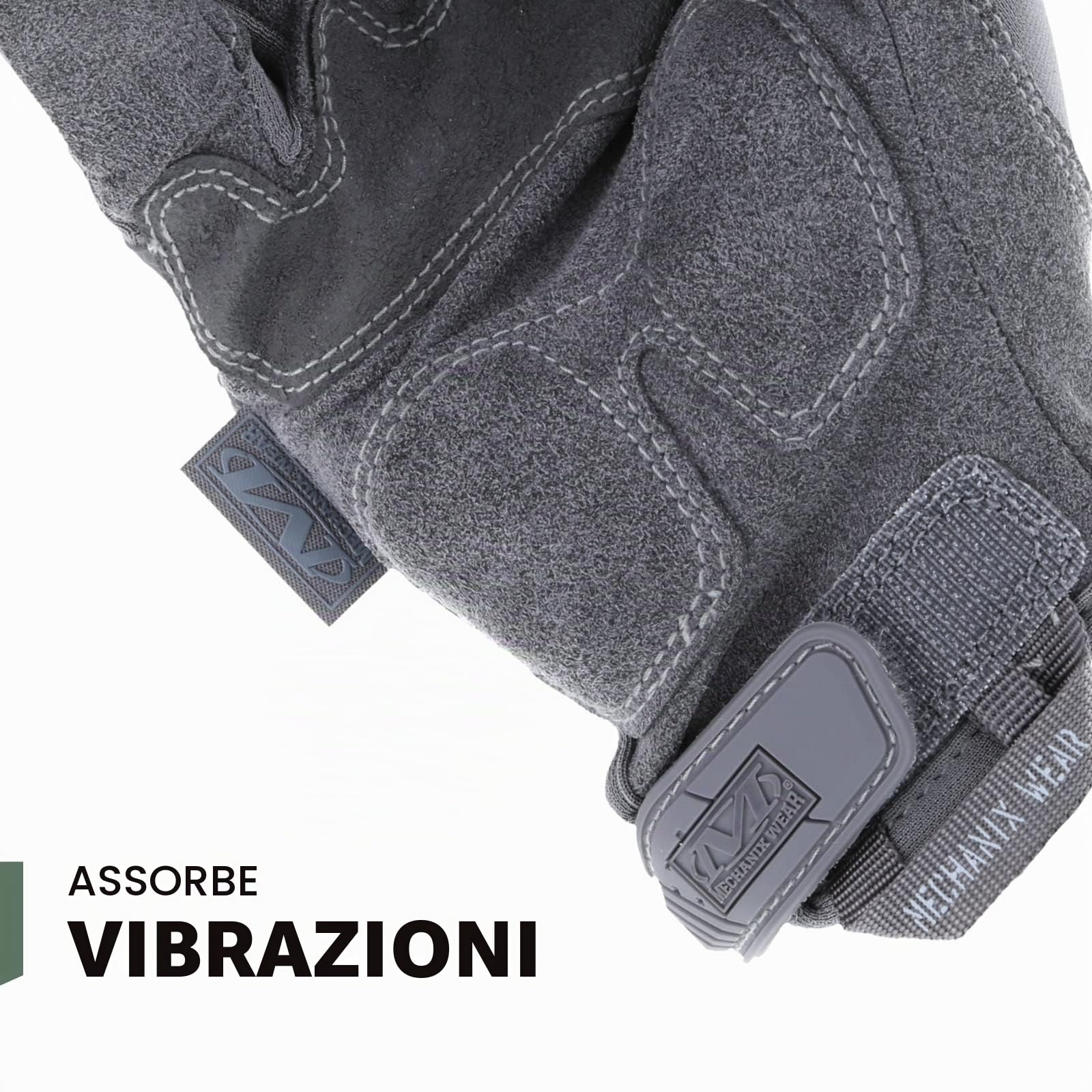 Mechanix Wear - M-Pact Guanti, Wolf Grey, Small