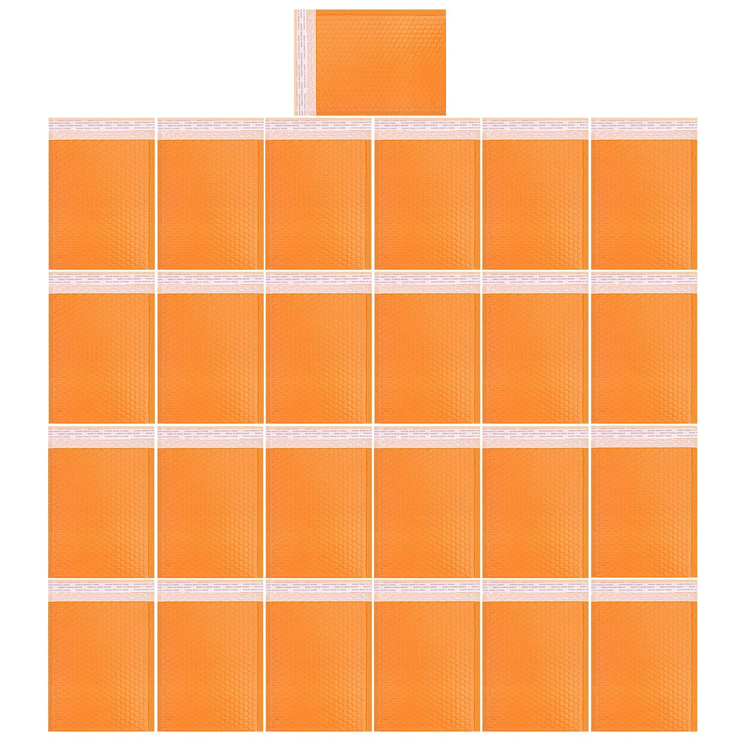 KAIXILU - Sobres acolchados de burbujas naranjas de 13 x 10 pulgadas, 25 unidades de bolsas de envío, paquete a granel, paquete de autosellado, suministros de negocios