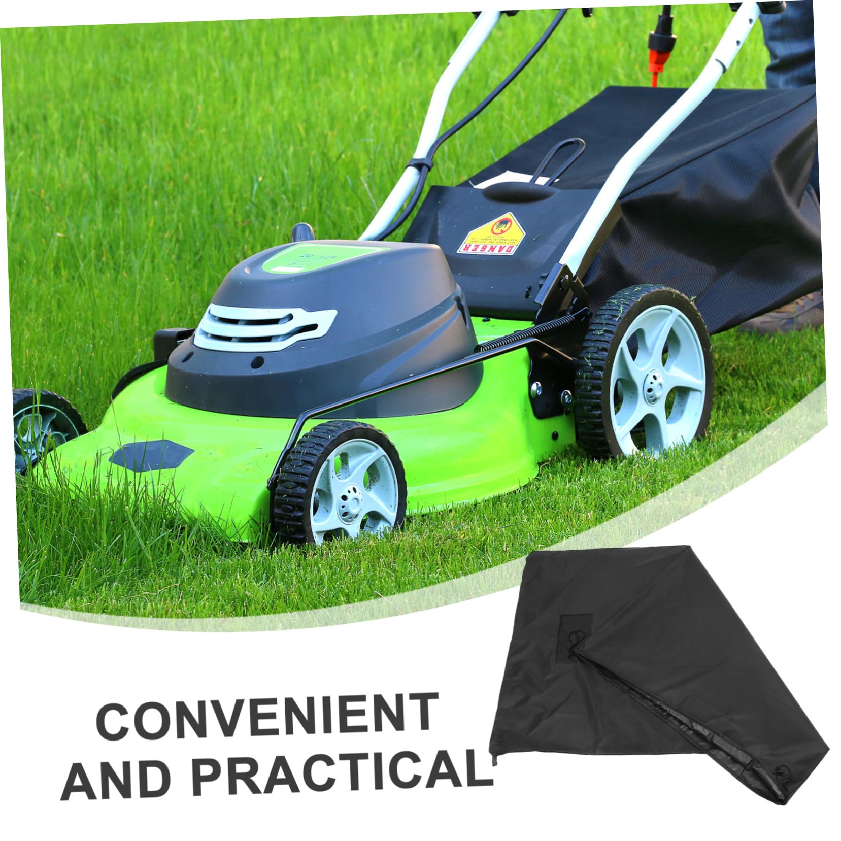Bolsa Recolectora de Hojas para Tractor Cortacésped de Gran Capacidad | Tela Oxford 420d Negra, Ajuste, Instalación Fácil, para Césped de Jardín y Mantenimiento