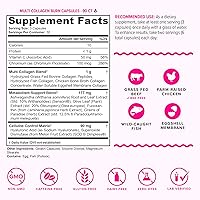 Vista 2 de Multi Colágeno Burn: Péptidos de proteína hidrolizada de múltiples tipos con ácido hialurónico, vitamina C, SOD B Dimpless, tipos I, II, III, V y X