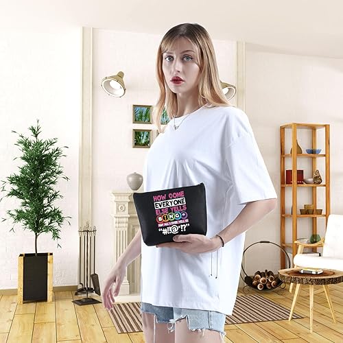 Miniatura 4 de WCGXKO Bolsa de regalo divertida para jugadores de bingo, bolsa de maquillaje con cremallera para amantes de los juegos de bingo de la suerte, Cómo