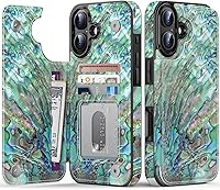 Vista 435 de LETO para iPhone 15 Pro Funda tipo cartera - Tapa tipo folio con patada - Diseños de moda - Tarjetero - Funda protectora para mujeres y niñas - 6.1