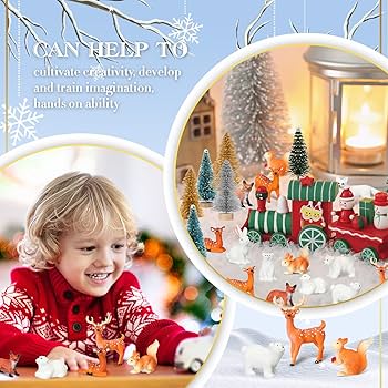 もにまるず Christmas ケーキうさぎ monimoni Animals Amazon.com: Macarrie 34 Pieces Christmas Woodland Animal