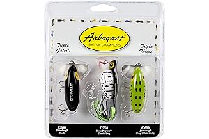 Arbogast Triple Threat Fishing Lure 3-Pack - Master Doomsday Turtle Lure