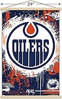 Vista 23 de Trends International NHL Edmonton Oilers - Póster de pared con logotipo Maximalist 23 con marco magnético