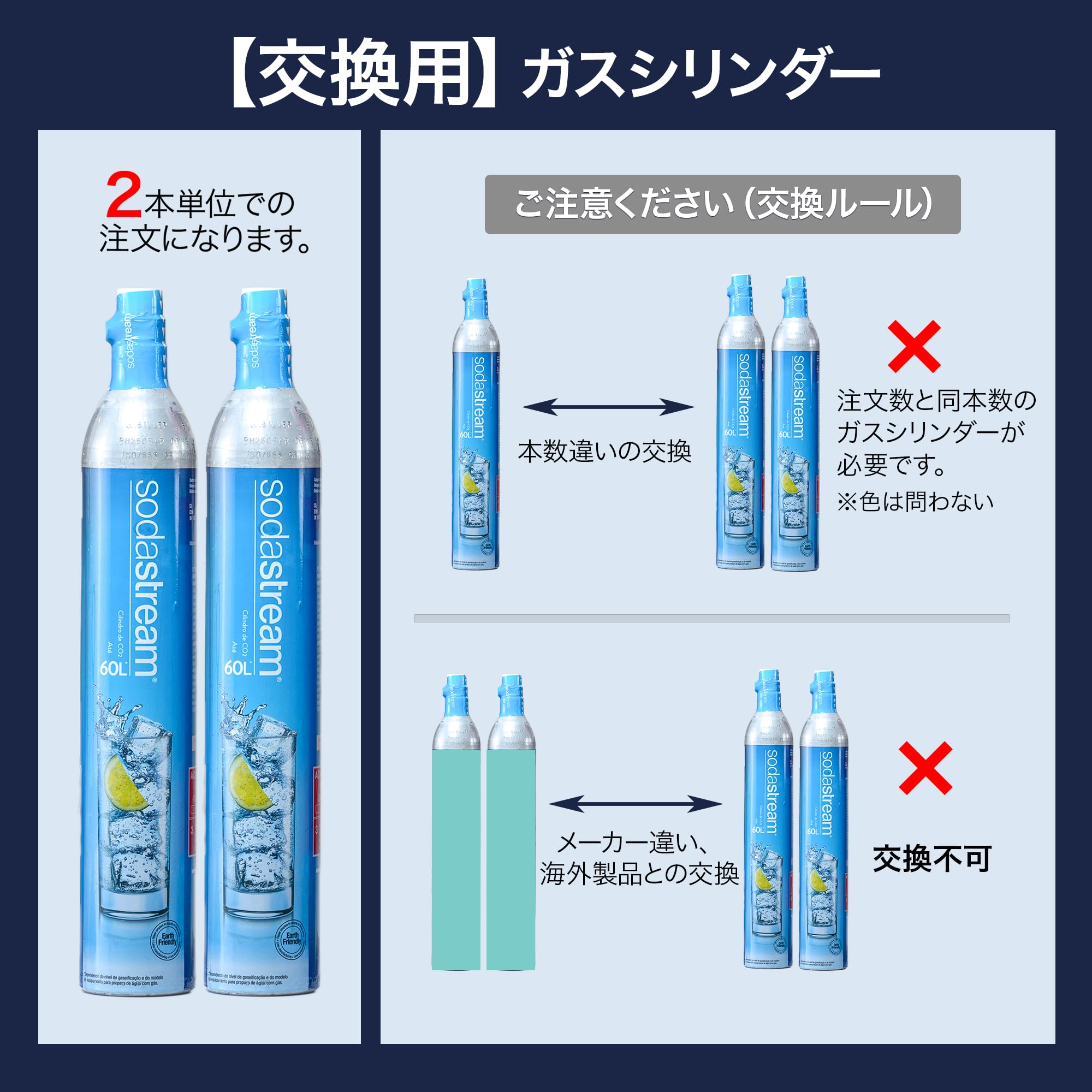 Amazon.co.jp: 【同時交換】[公式] ソーダストリーム ガスシリンダー