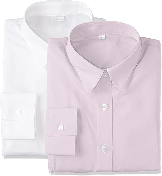 Amazon セシール ブラウス 形態安定シャツ 2枚組 レギュラーカラー 長袖 An 974 レディース シャツ ブラウス 通販