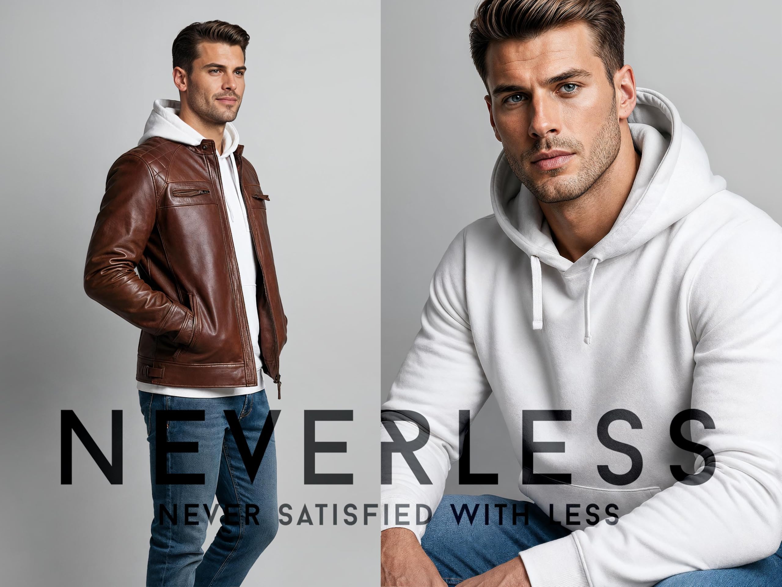 Neverless® Herren Hoodie Backprint - Blumen