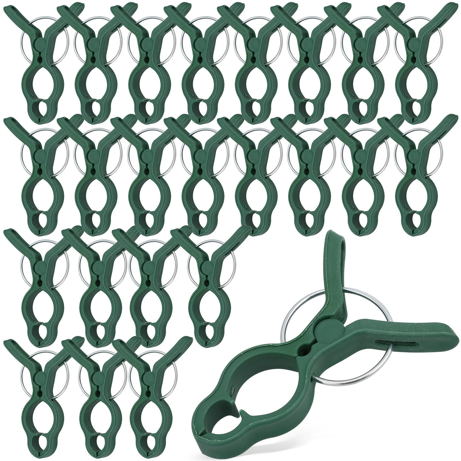 Sewroro Clips de Support pour Plantes en Plastique 50 Pièces Vert