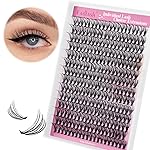 Individual Lashes Large Tray D Curl Lash Clusters 10D 20D 30D 40D Individual Lash Extensions Cluster Lashes Lash Extension Supplies Eyelash Clusters (20D-0.07D, 12mm)