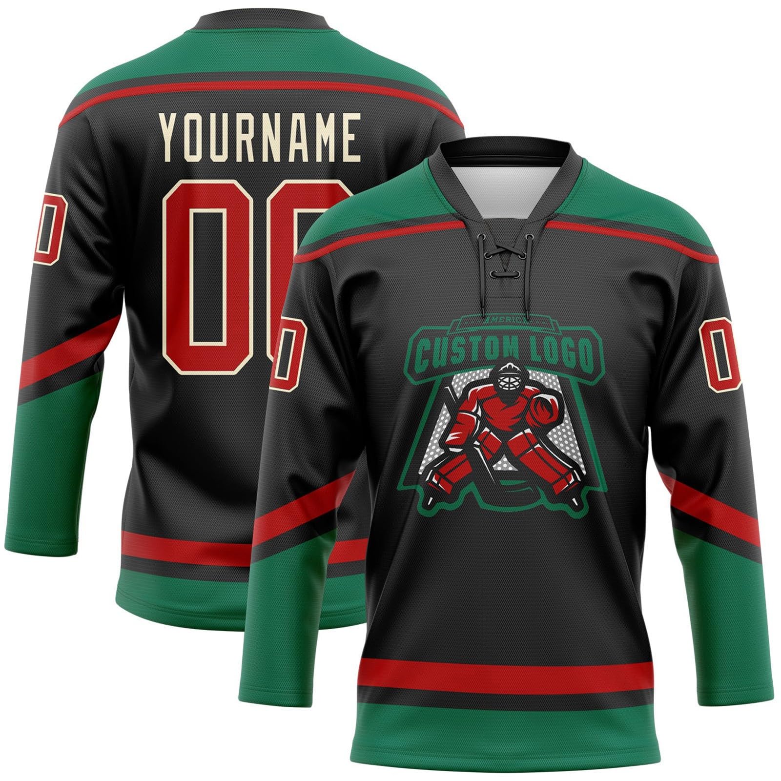 Generico Maglie da Hockey su Ghiaccio Personalizzate,progetta la Tua Maglia da Hockey su Ghiaccio Personalizzata con Il Tuo Nome/Squadra/Numero