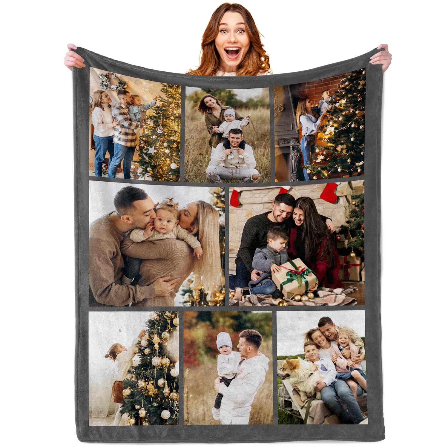 Tingwei Personalisierte Decke mit Foto und Text kuscheldecke,kuscheldeck Baby personalisiert HD-Druck,kuscheldecke mit Foto,Deck personalisiert Foto,Geschenk für Mama,Papa,Paare,Freundin,Freund