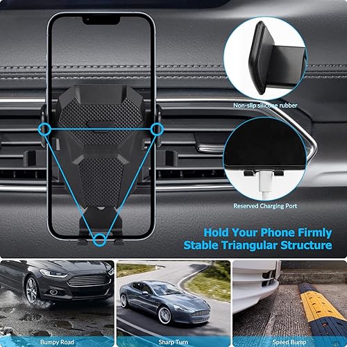 Miniatura 4 de Soporte de teléfono de coche para Mazda CX-5 accesorios 2023-2022, 2023, compatible con teléfonos inteligentes de 4.5-7.5 pulgadas, color negro