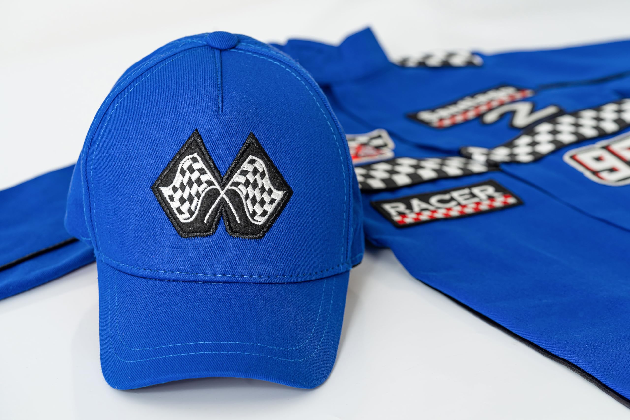 Costumes Club Personalized Handmade Race Car Driver Costume for Toddlers (3T, Blue), 3 Years - Image 7