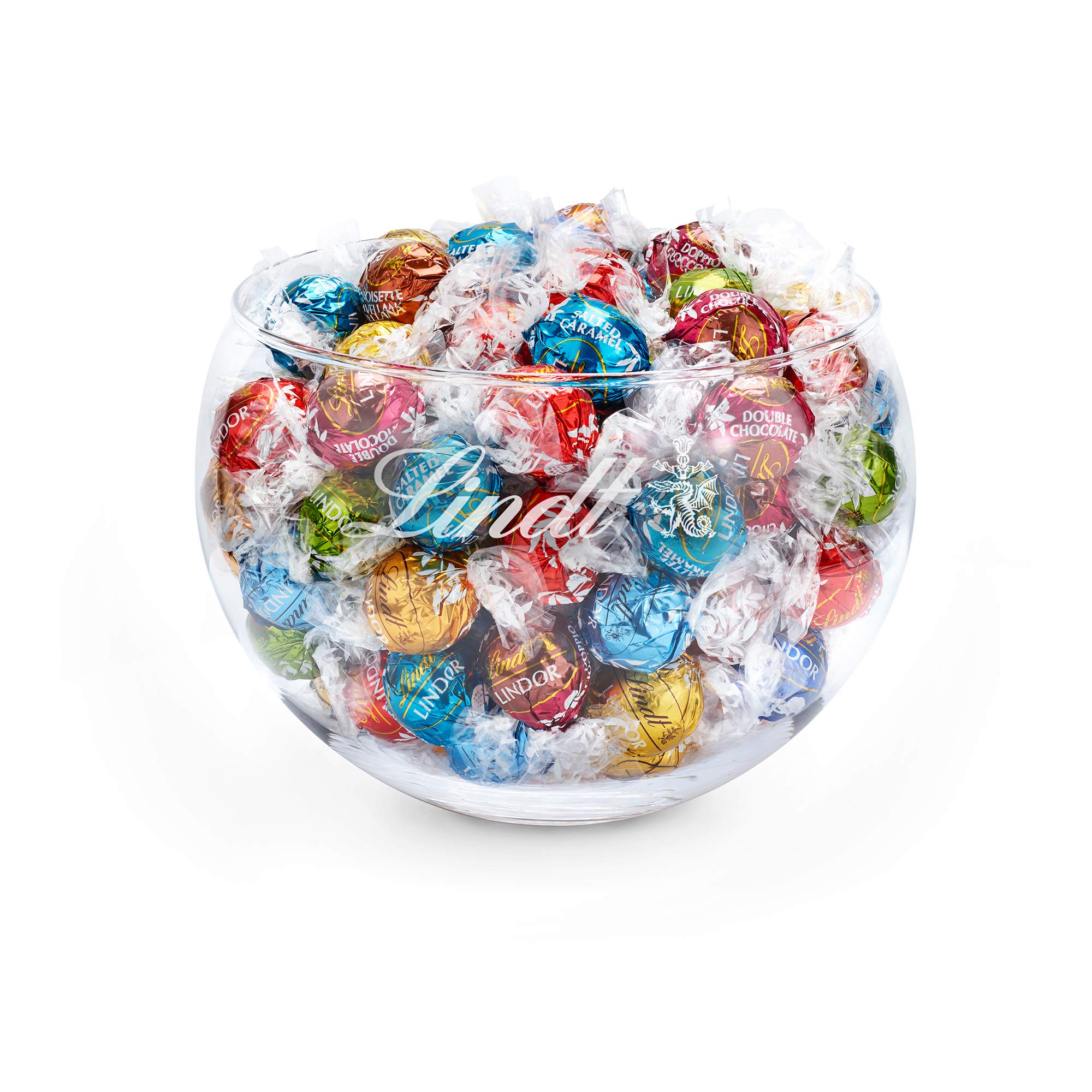 Lindt Schokolade LINDOR Mischung | 1371 g | Ca.109 Kugeln: Milch & LINDOR Schokoladen Kugeln Klassische Mischung | ca. 80 Schokoladen Kugeln (Vollmilch, Weiß, Dunkel 60%, Haselnuss) | Großpackung, 1kg