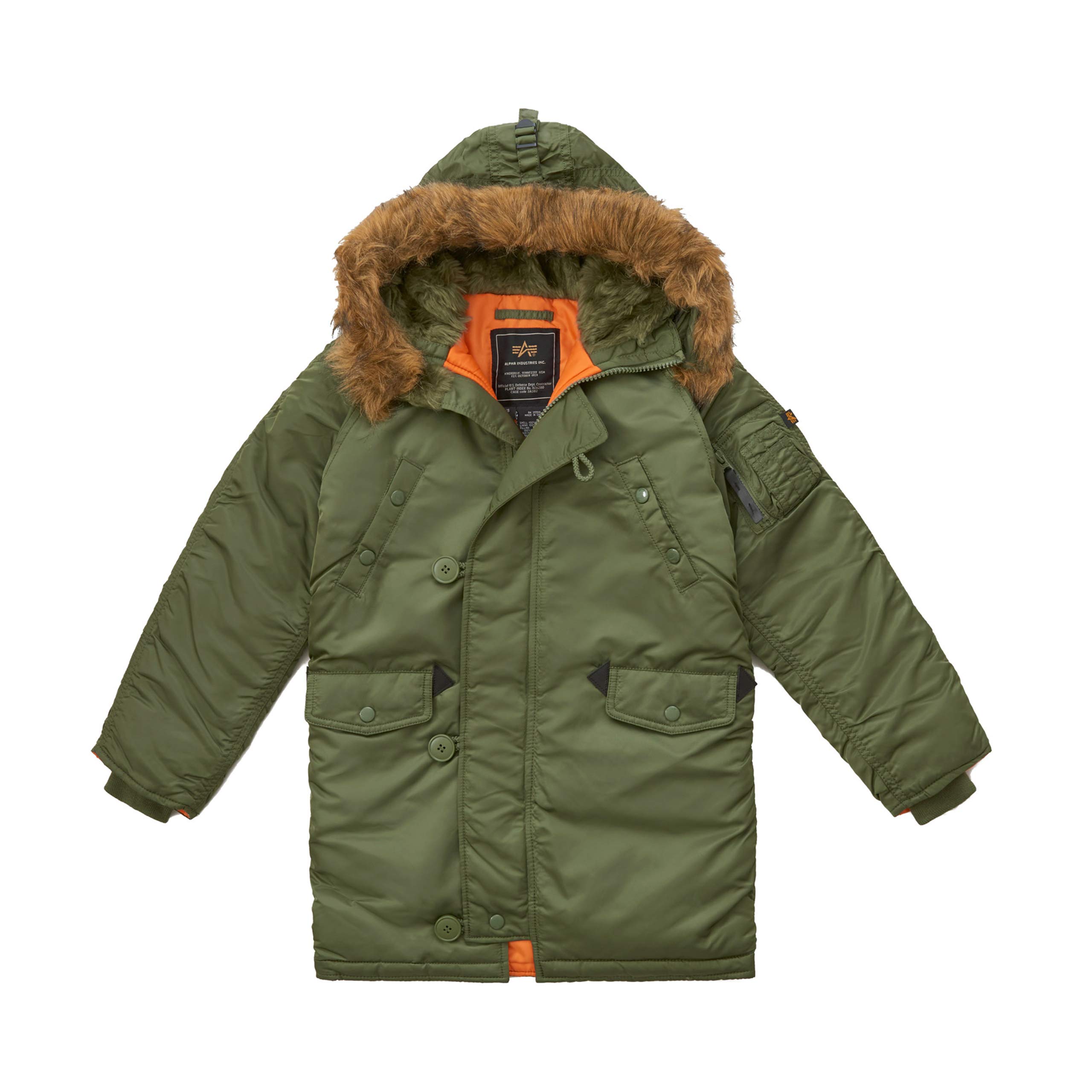 Alpha Industries Big Boys' N-3B Parka Coat