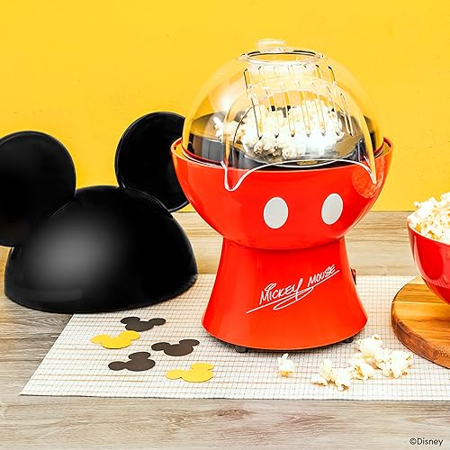 Miniatura 4 de Uncanny Brands Disney Mickey Mouse - Máquina para hacer palomitas de maíz - Electrodoméstico de cocina