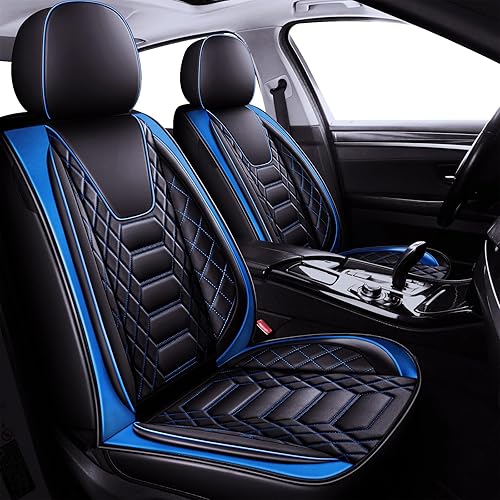 FREESO fundas de cuero para el asiento del vehículo, set completo de funda para asientos, cojín protector, accesorios para el interior del vehículo,