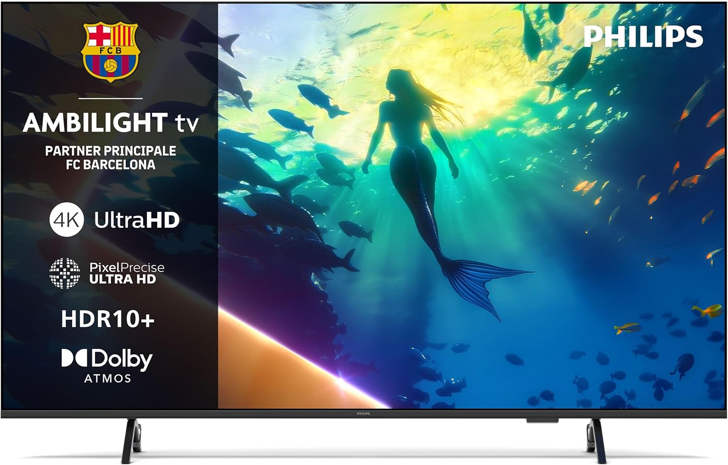 Philips Ambilight 43″ 4K Titan OS Dolby Atmos Alexa