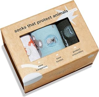 Conscious Step Kid's Fair Trade Organic Toddler Cotton Crew Socks | Every Pair Supports our Nonprofit Partners Gift Box
