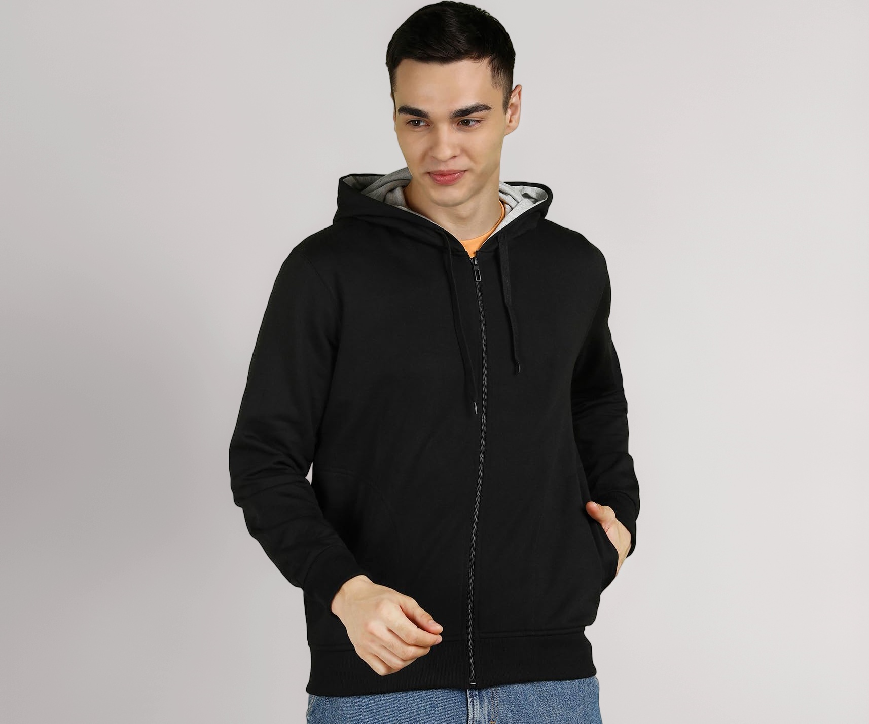 Alan Jones Clothing Men's Cotton Hooded Sweatshirt