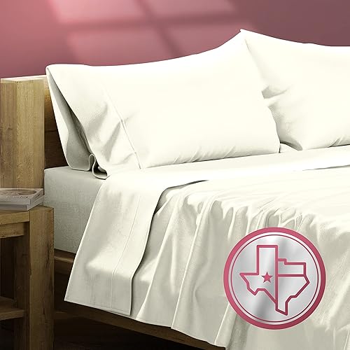 Miniatura 1 de Sábanas de algodón egipcio tamaño King  Juego de sábanas de 800 hilos tamaño King de 4 piezas, color arena, sábanas de hotel de lujo de tejido