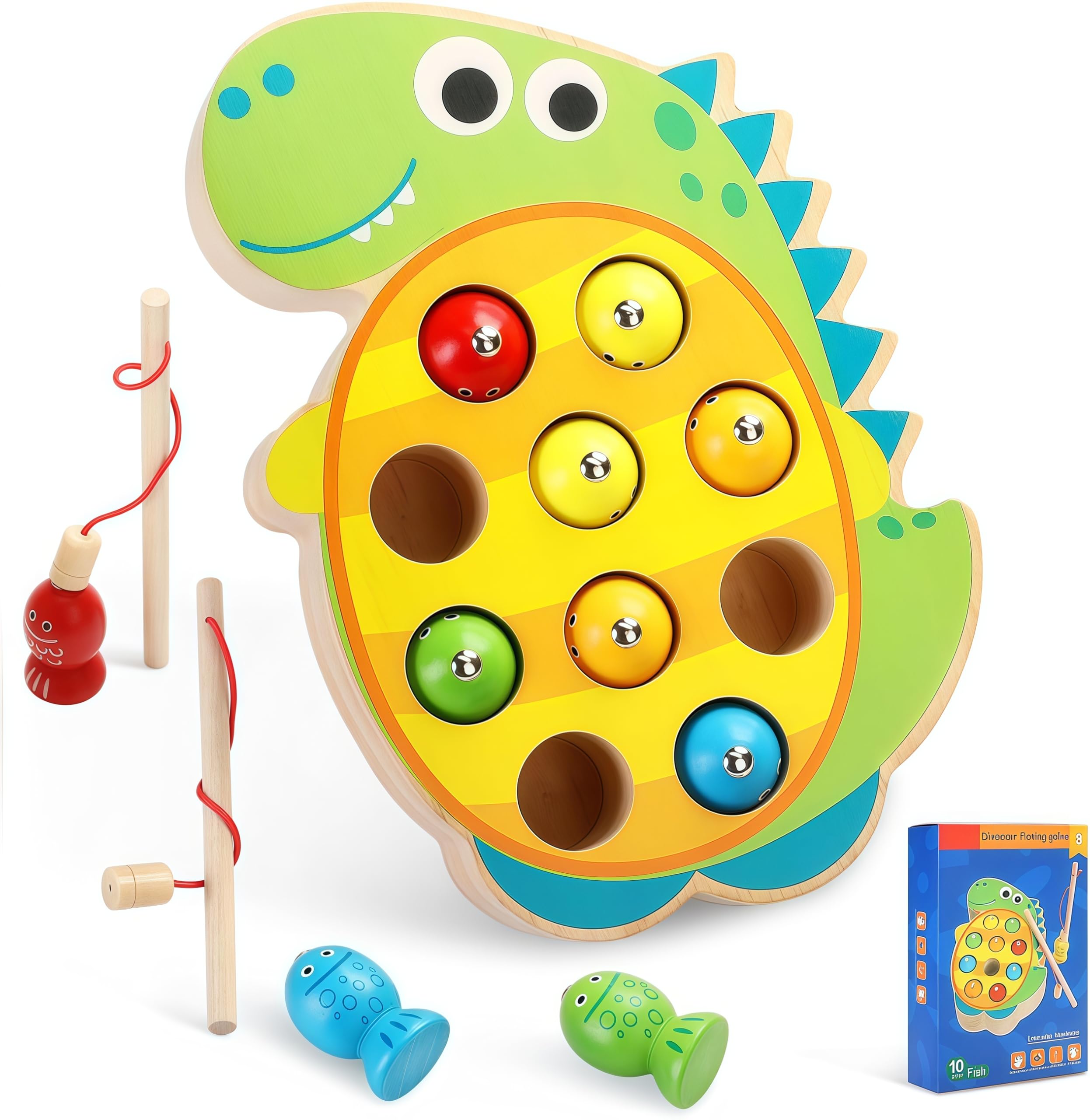 Muslecid Holz Werkzeugkoffer Kinder, Montessori Spielzeug Holzspielzeug Multifunktionales, Werkzeugbank für Kinder, Holz Spielwerkzeug Werkbank Werkzeug Set (13-teilig)