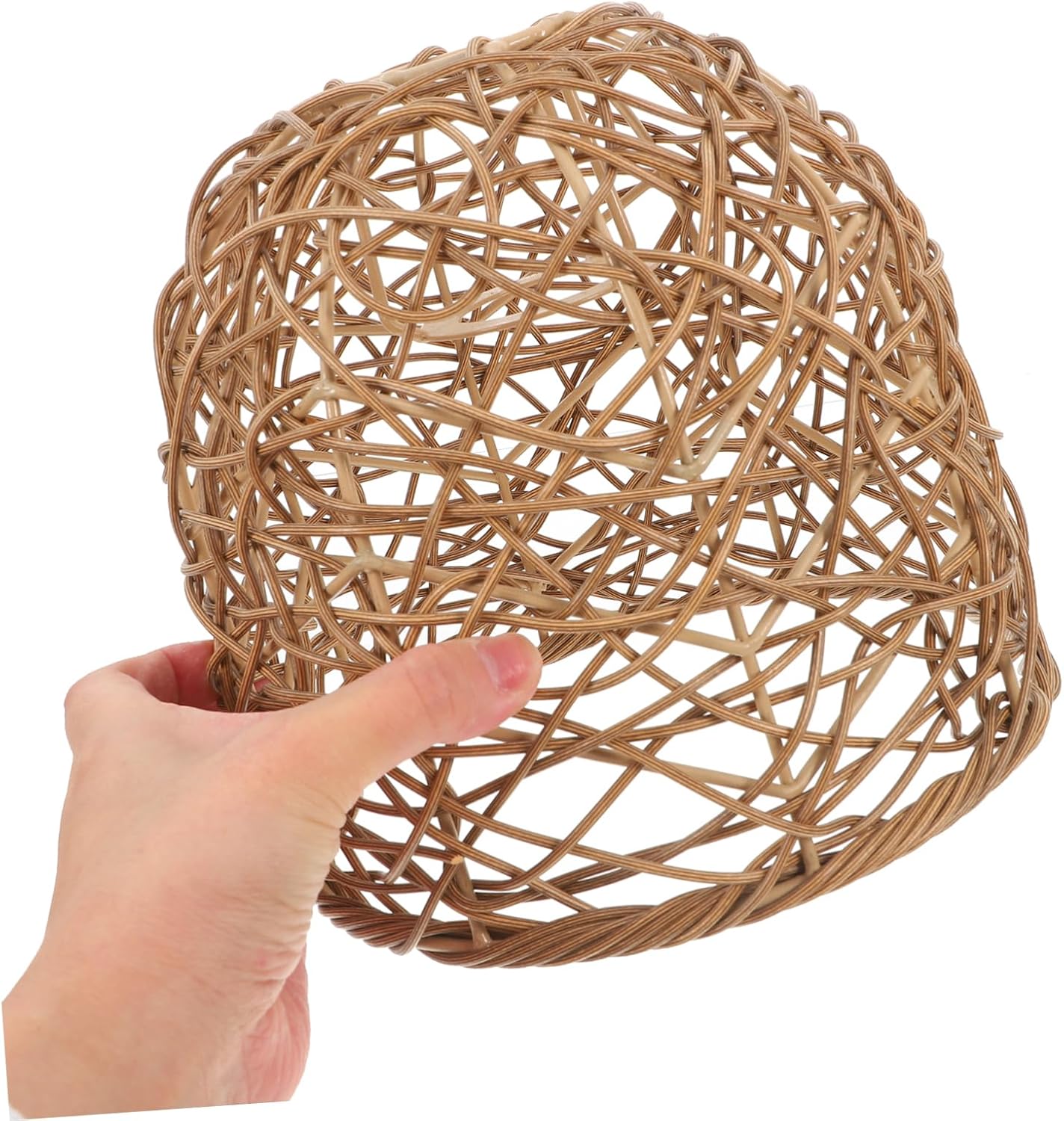 Gadpiparty Ceiling Light Shade Rattan Hanging Lampshade Modern Woven Pendant Light for Kitchen