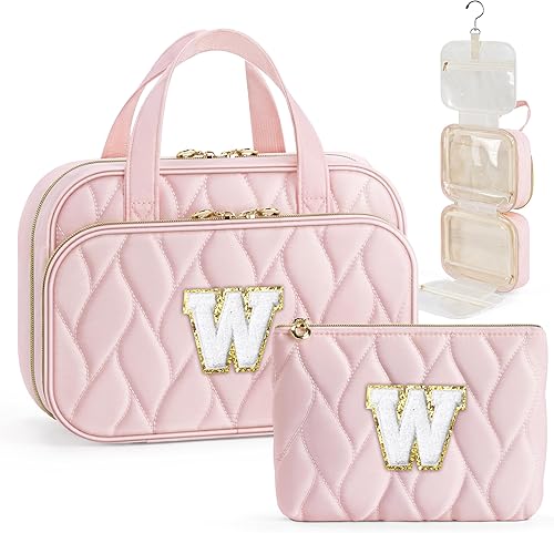 Miniatura 44 de YOOLIFE Neceser de viaje – Neceser colgante para mujer, bolsa de aseo de viaje personalizada de gran capacidad y bolsa de maquillaje, organizador