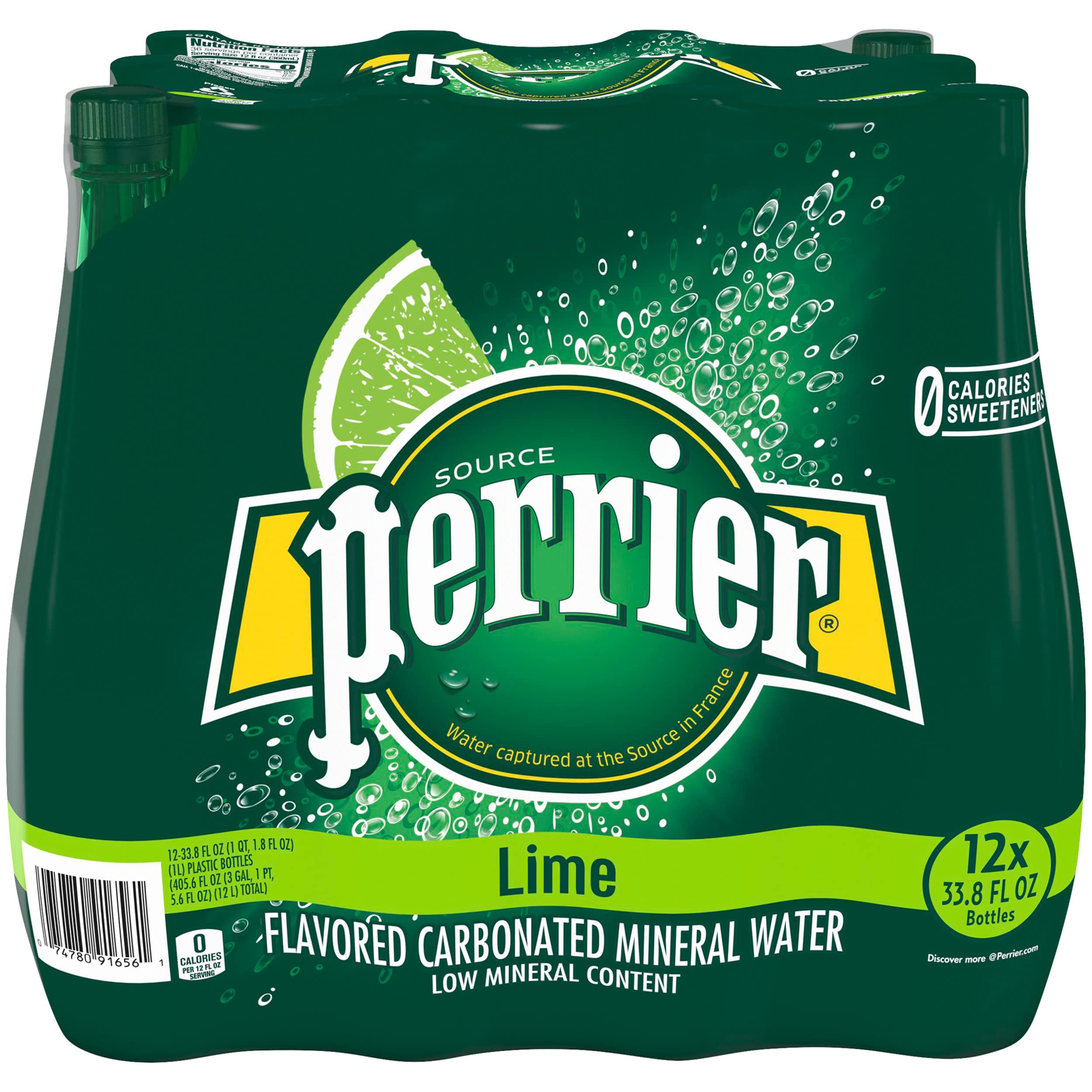 Buy Perrier Lime Flavored Carbonated Mineral Water, 33.8 Fl Oz (Pack of