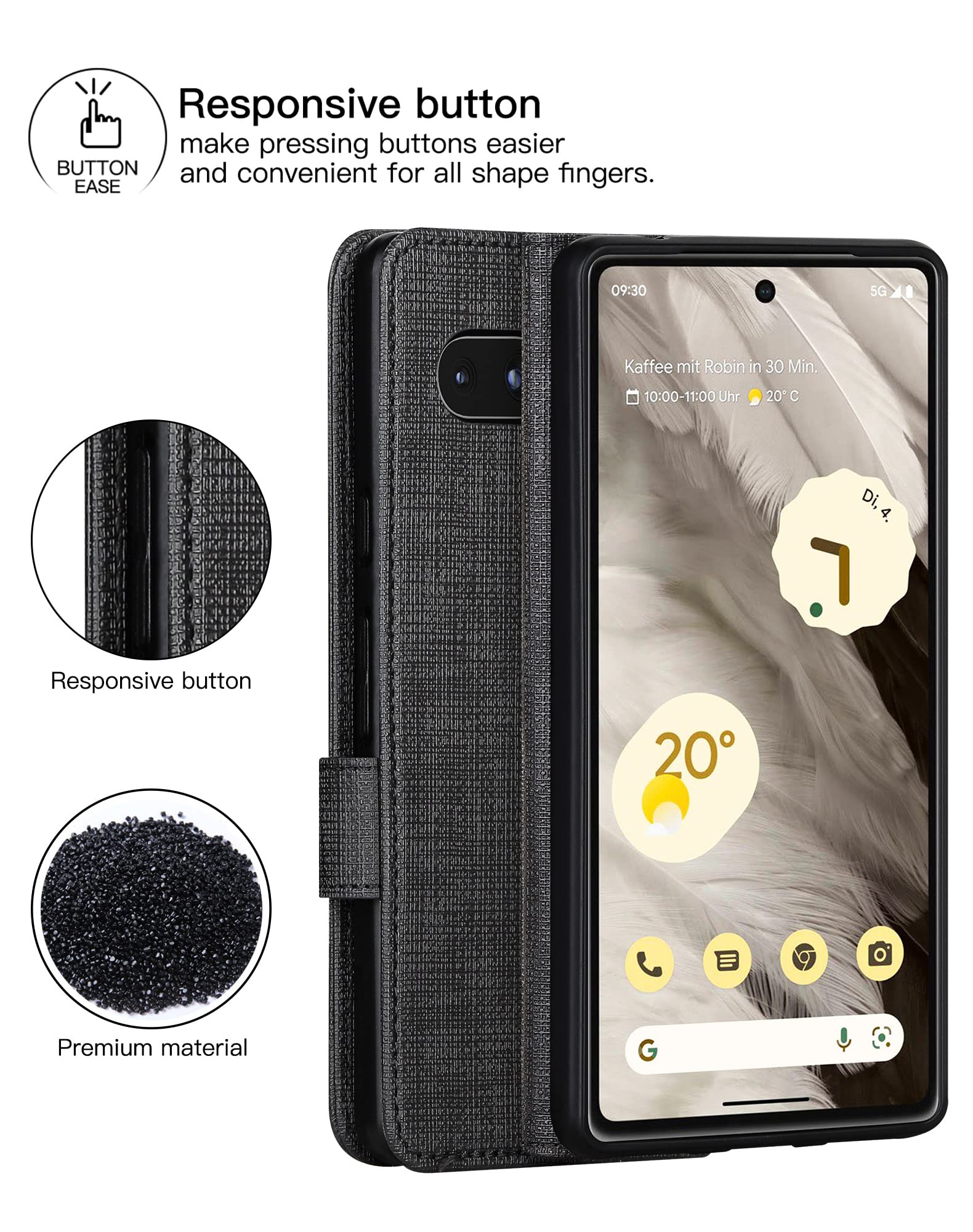 Foluu Klare Handyhülle Für Google Pixel 7a (2023) – TPU, Kratzfester Fallschutz, Kristallklar