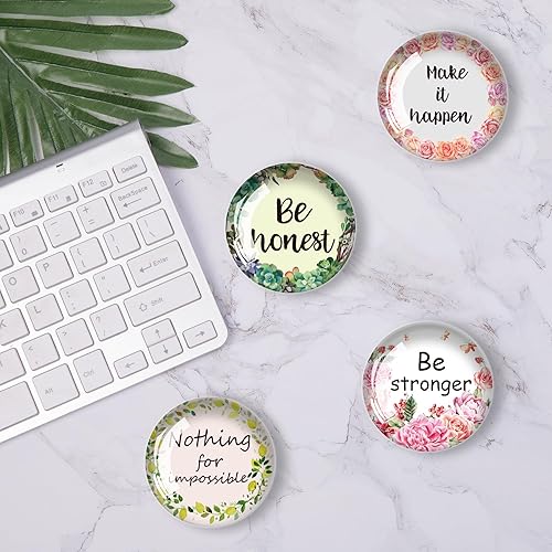 Miniatura 5 de Imanes de frigorífico con cita motivacional, 12 unidades, imán magnético fuerte para refrigerador, calcomanías de cristal para nevera, decoración