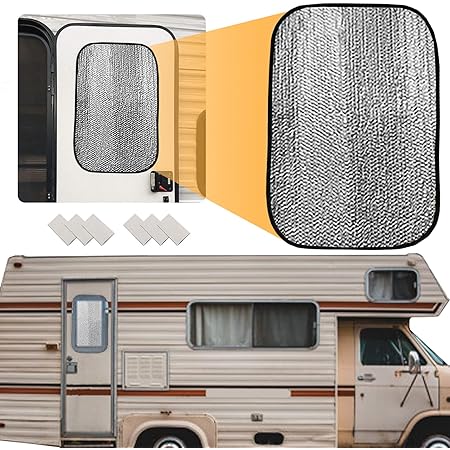 RV Door Window Sun Shade Cover Blackout 16X25" For Camper Travel - Foto 8
