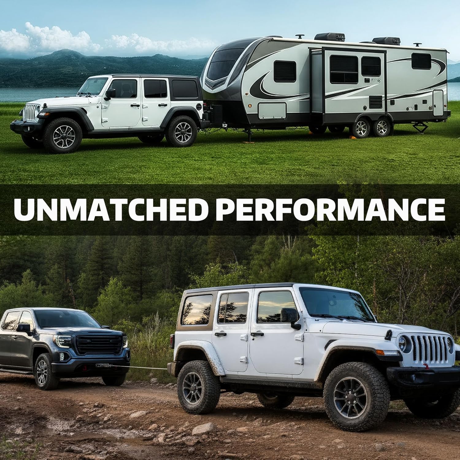 AUTOBOTS Trailer Hitch Ball Mount with 3/4" Recovery Shackle & Locking Hitch Pin & 2" Tow Hitch Ball,Fits 2 inch Hitch Receiver Red - Image 6