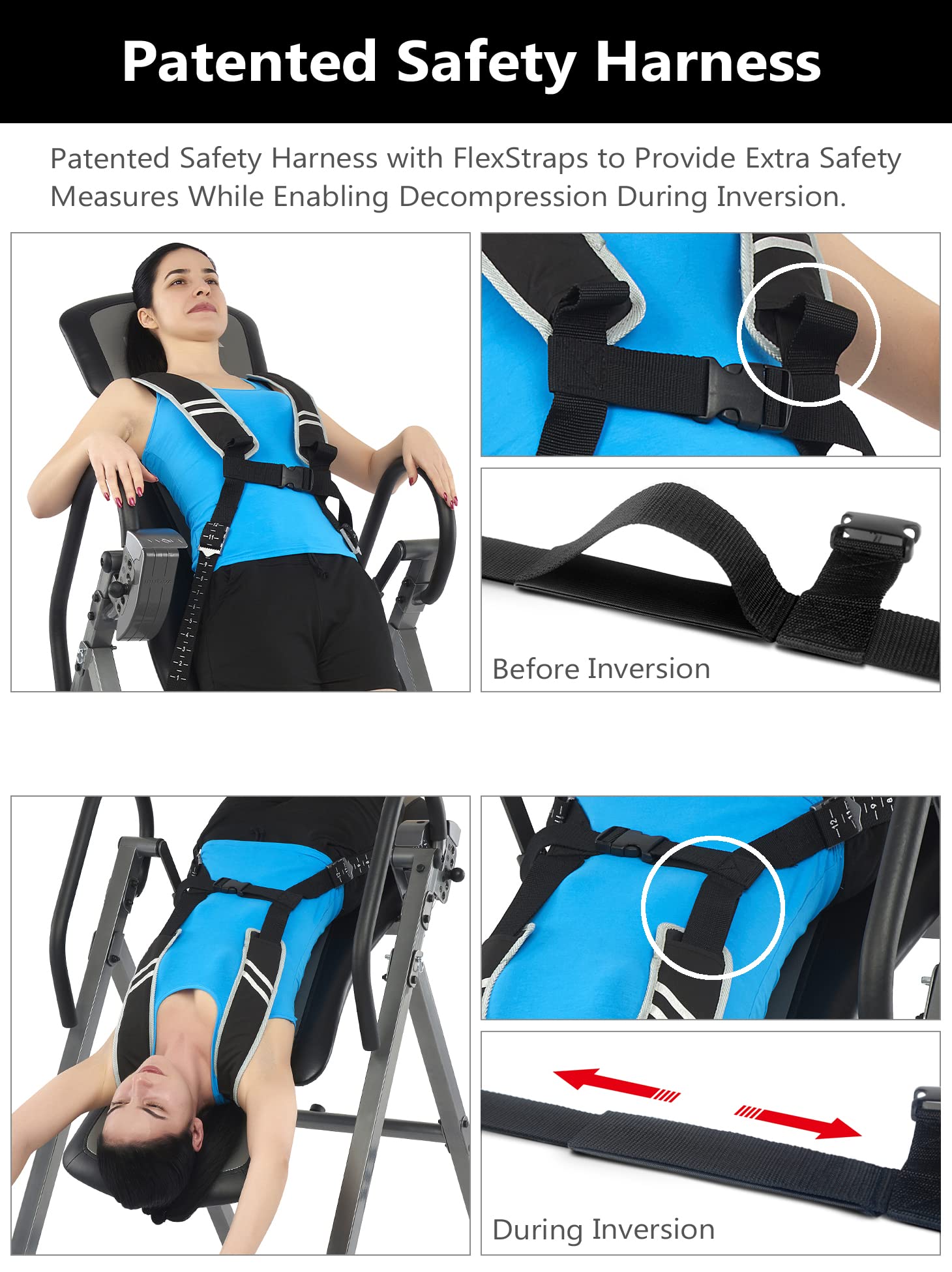 Buy INNOVA HEALTH AND FITNESS ITX9800 Inversion Table with Ankle Relief