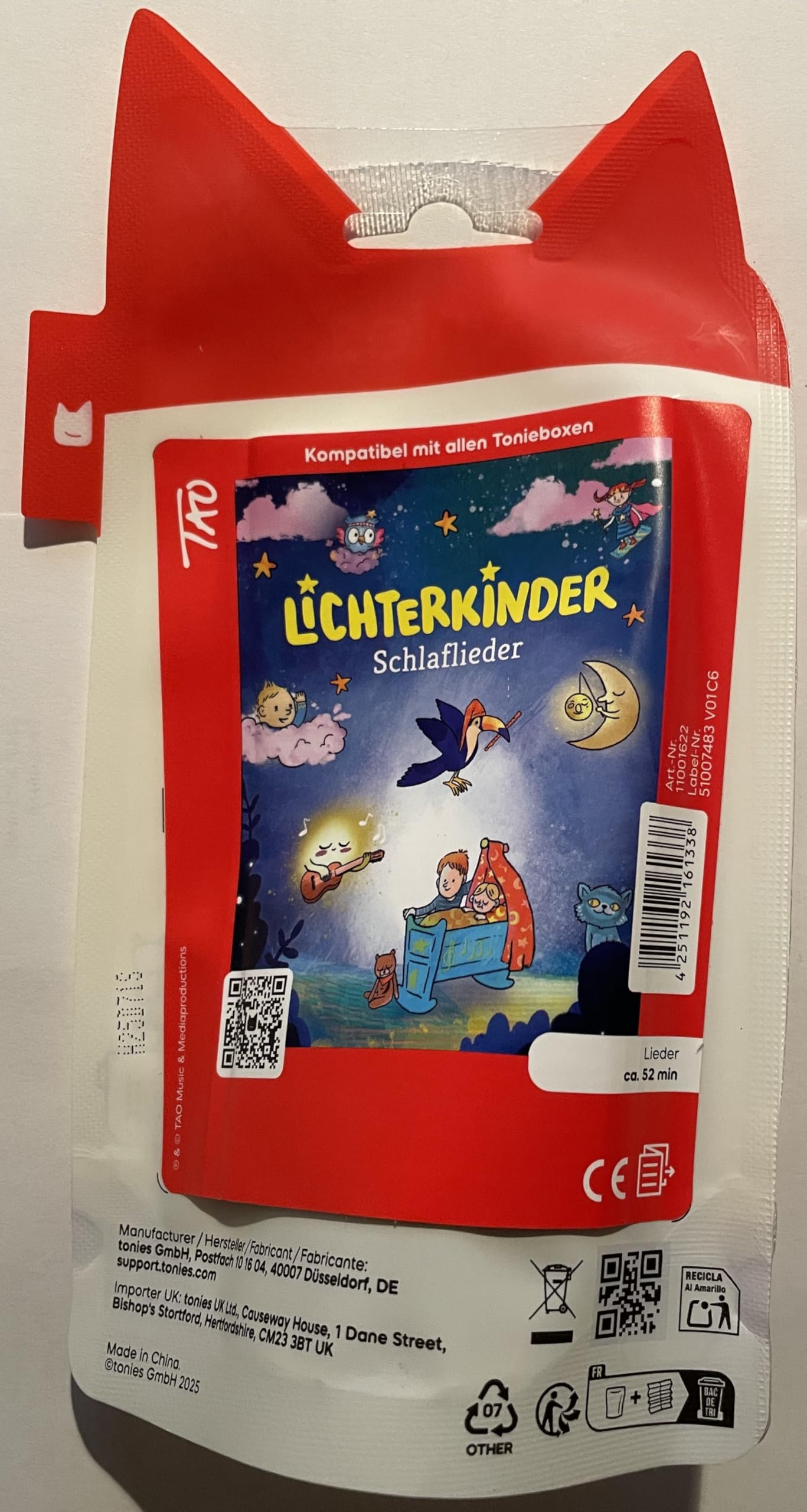 tonies Hörfigur für Toniebox, Lichterkinder - Schlaflieder, Hörspiel für Kinder ab 3 Jahren, Spielzeit ca. 52 Minuten
