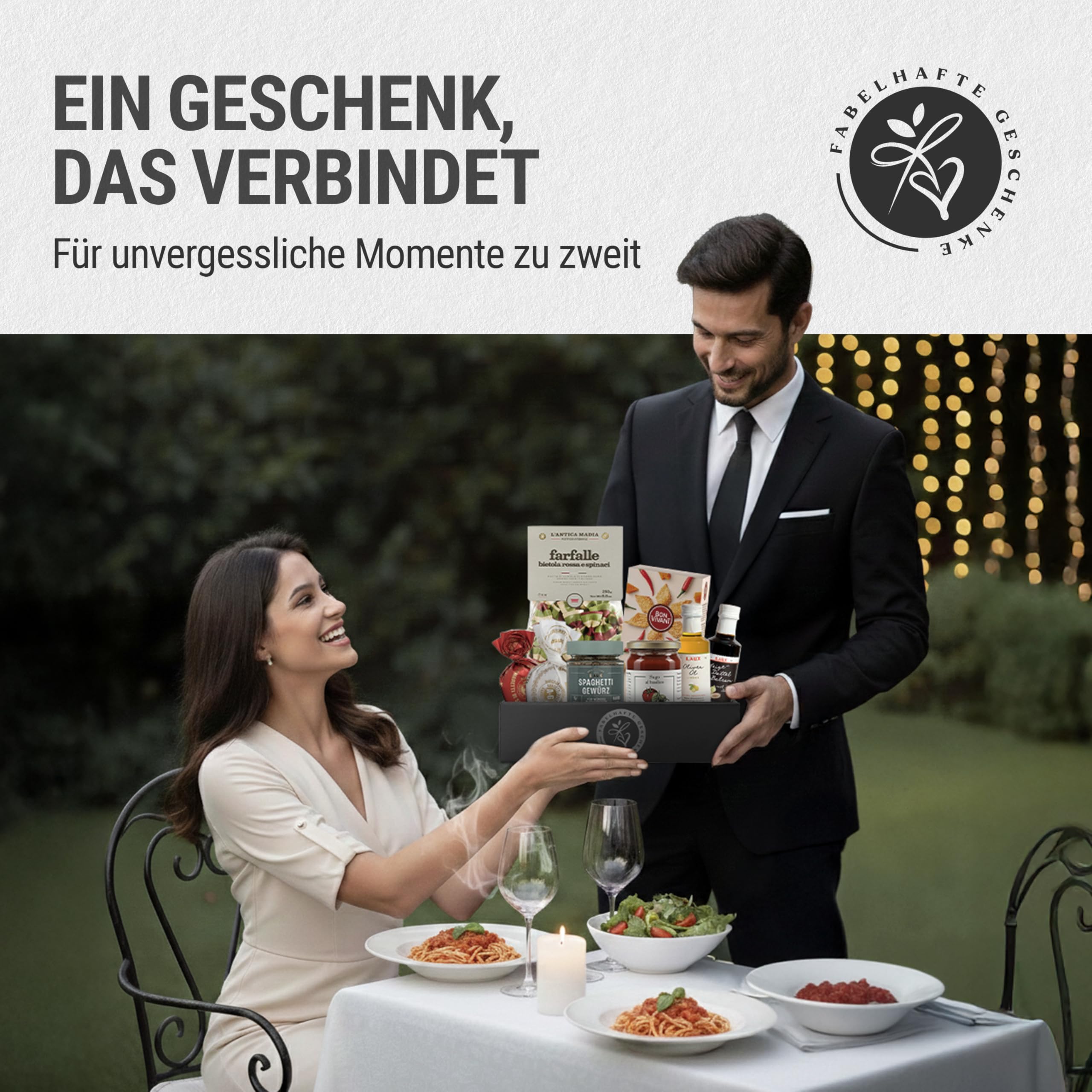 Danke-Geschenkkorb VIVA ITALIA gefüllt mit italienischen Delikatessen - Präsentkorb mit Feinkost Geschenkset