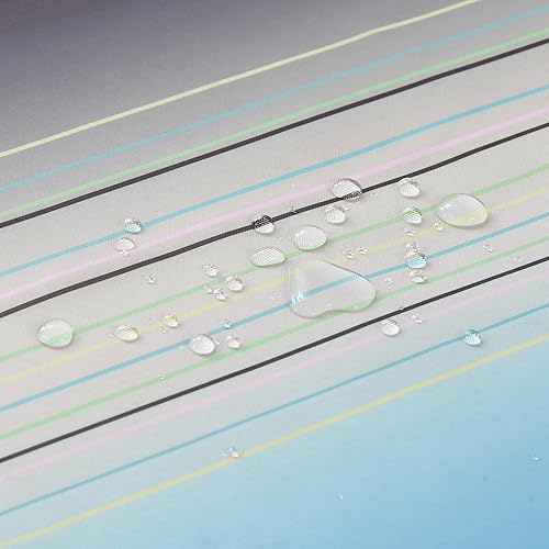 Vista 144 de Cortina de ducha de tela, estampado beige y tostado, cortinas de ducha con patrón de damasco bohemio de cachemira para baño, cortinas de baño Hudson