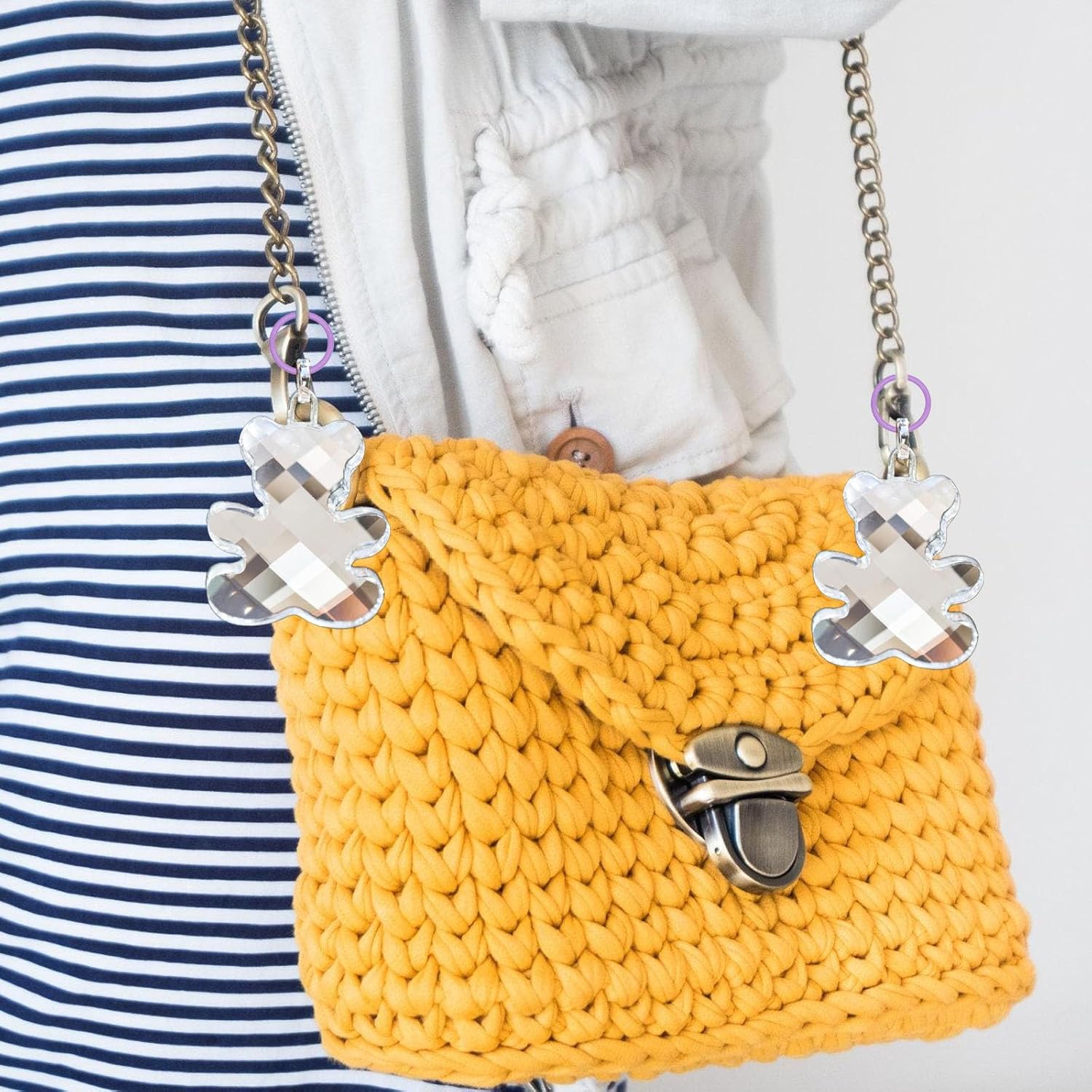 Colored Jump Rings,100 PCS Colorful Iron Open Large Jump Rings 10mm O Ring Connectors for Keychain Supplies Necklace Bracelet Earring Pendant Bead Jewelry DIY Making Charm Crafting,Key Rings Bulk - Image 6