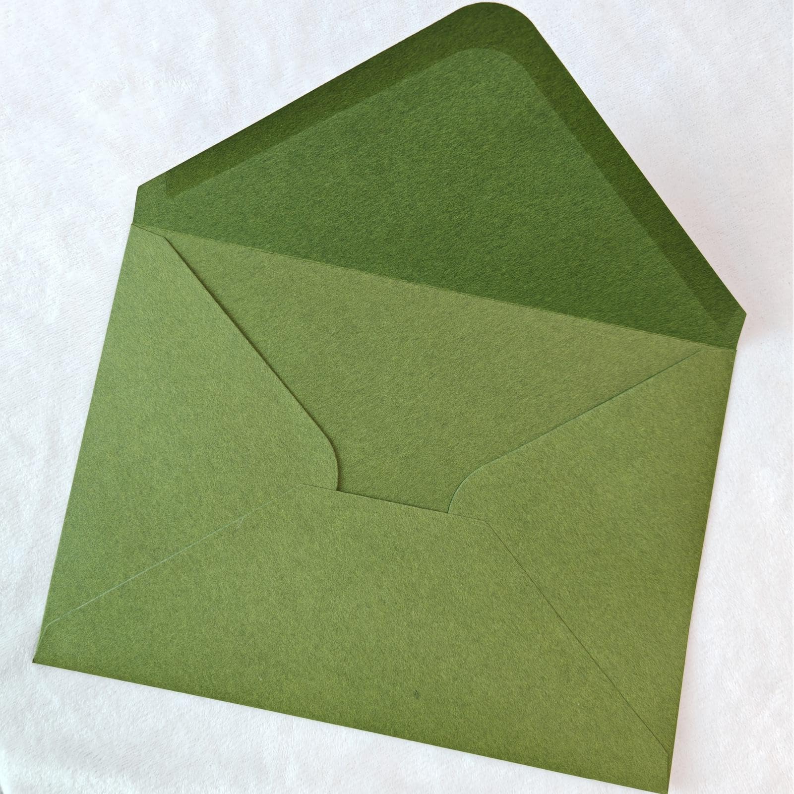 25 PCS A7 Olive Green Envelopes,5.35 x 7.7 inches, Perfect for 5x7 Weddings Invitation Cards,Birthday Greeting RSVP Invite,Photos