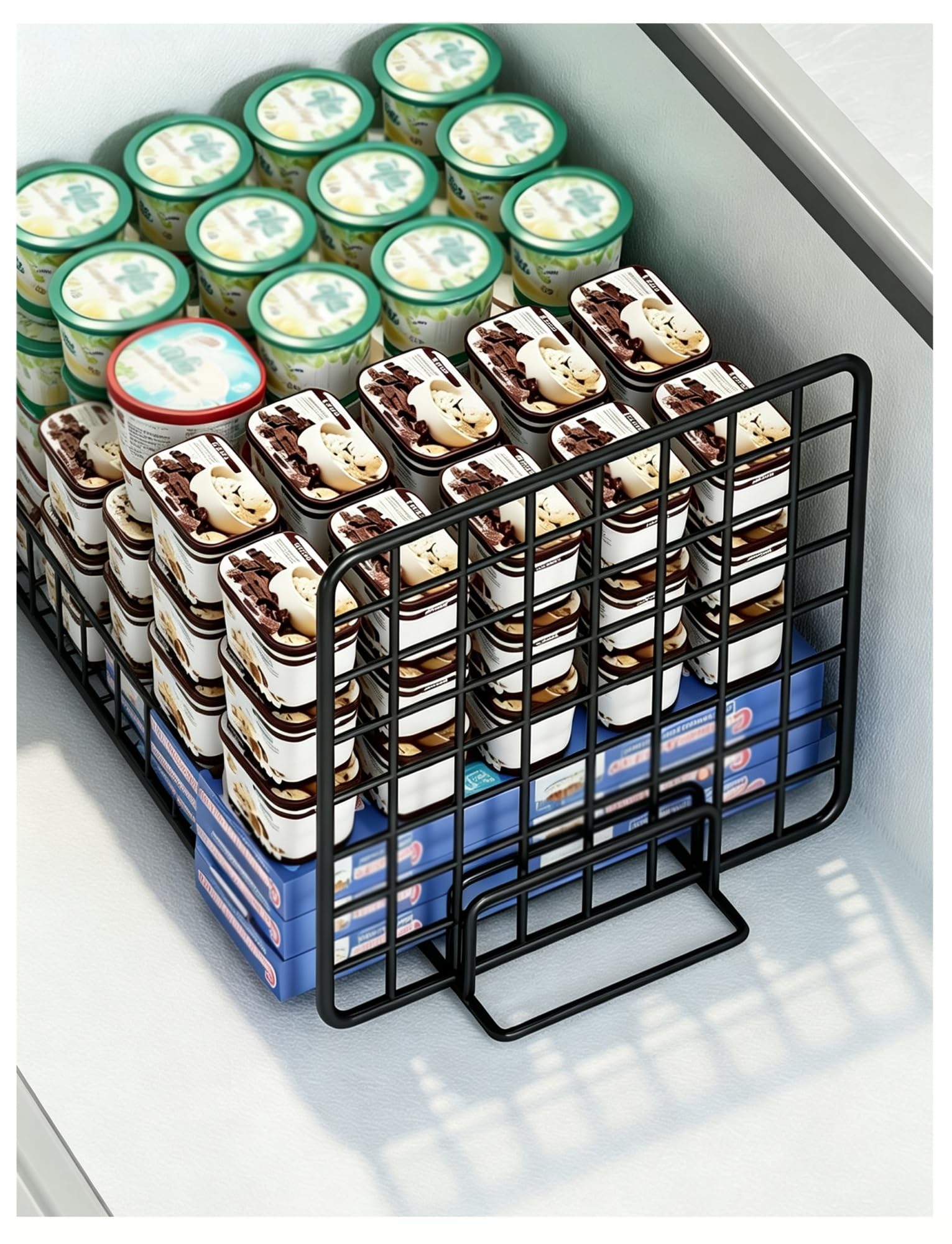 Separador Congelador Ajustable Organizador Alambre para Freezer