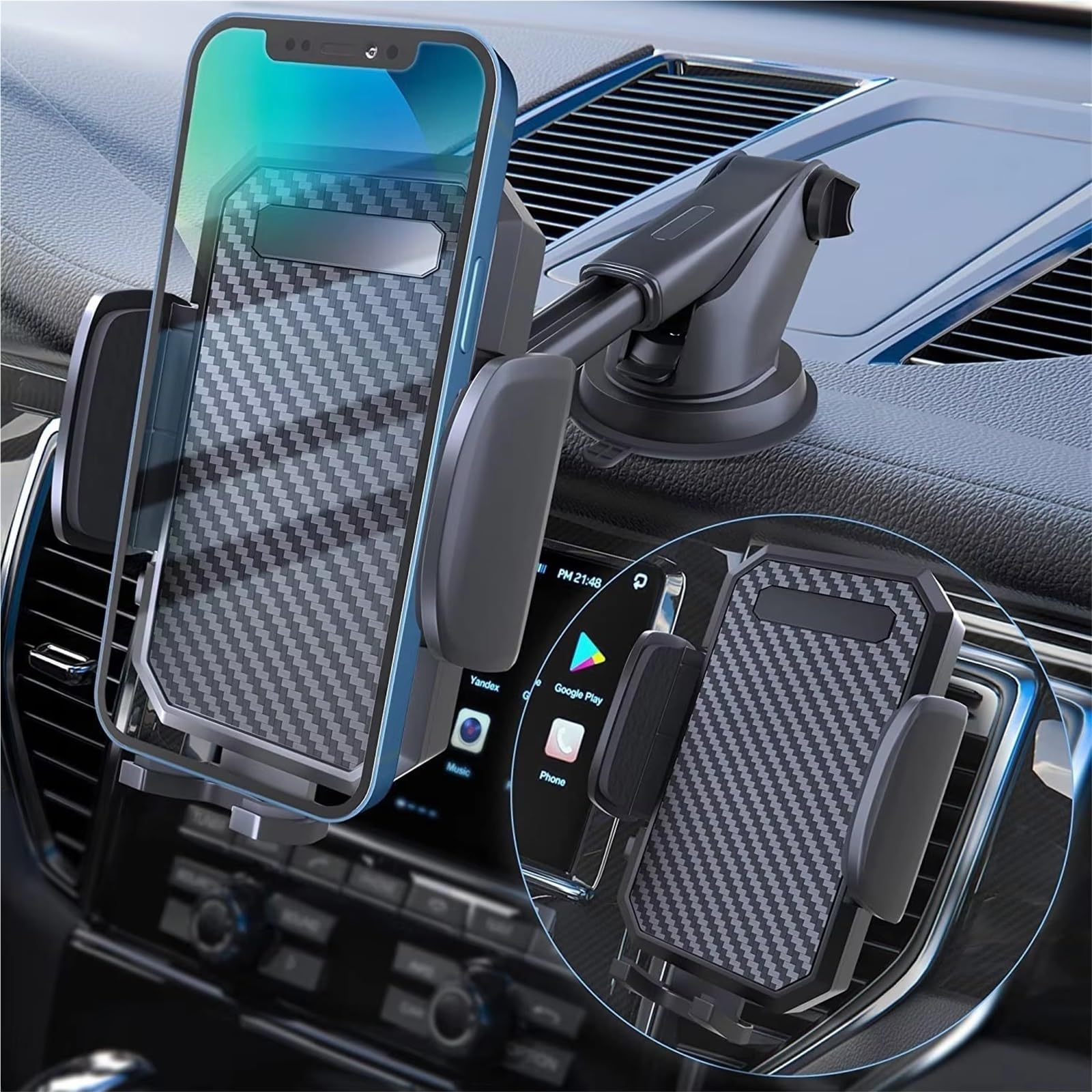 Per Samsung Universale Ventosa Auto Telefono Supporto GPS Telefono Cellulare Aria Presa D'aria Culla Auto Telefono Culla Supporto Telefono Auto(Sucker style)