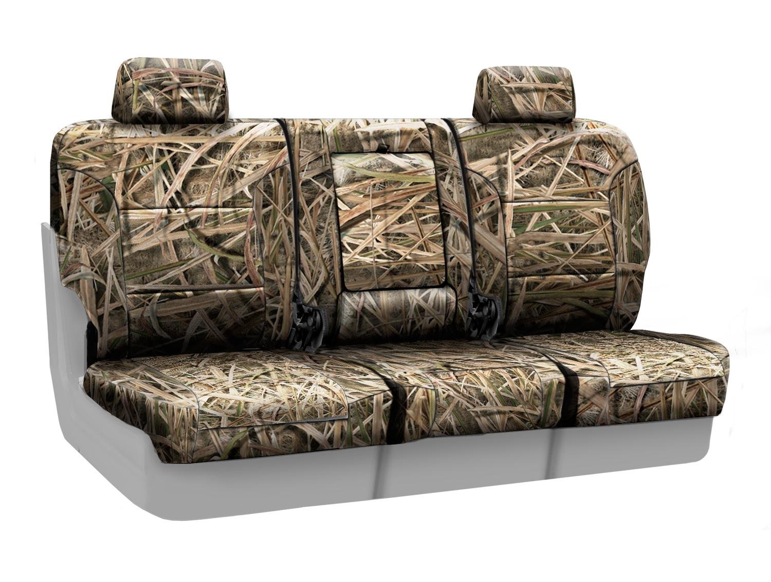 Coverking Front 40/20/40 Custom Fit Seat Cover for Select Ford F-150 Models - Neosupreme (Mossy Oak Shadow Grass Camo Solid)