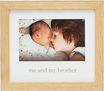 Kate & Milo Me & My Brother Frame, Sibling Keepsake Frame, Baby Nursery Décor Wall Art Picture Frame